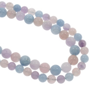 Prehnite Beads, Morganite, Round, natural Approx 1mm Approx 15.5 Inch 