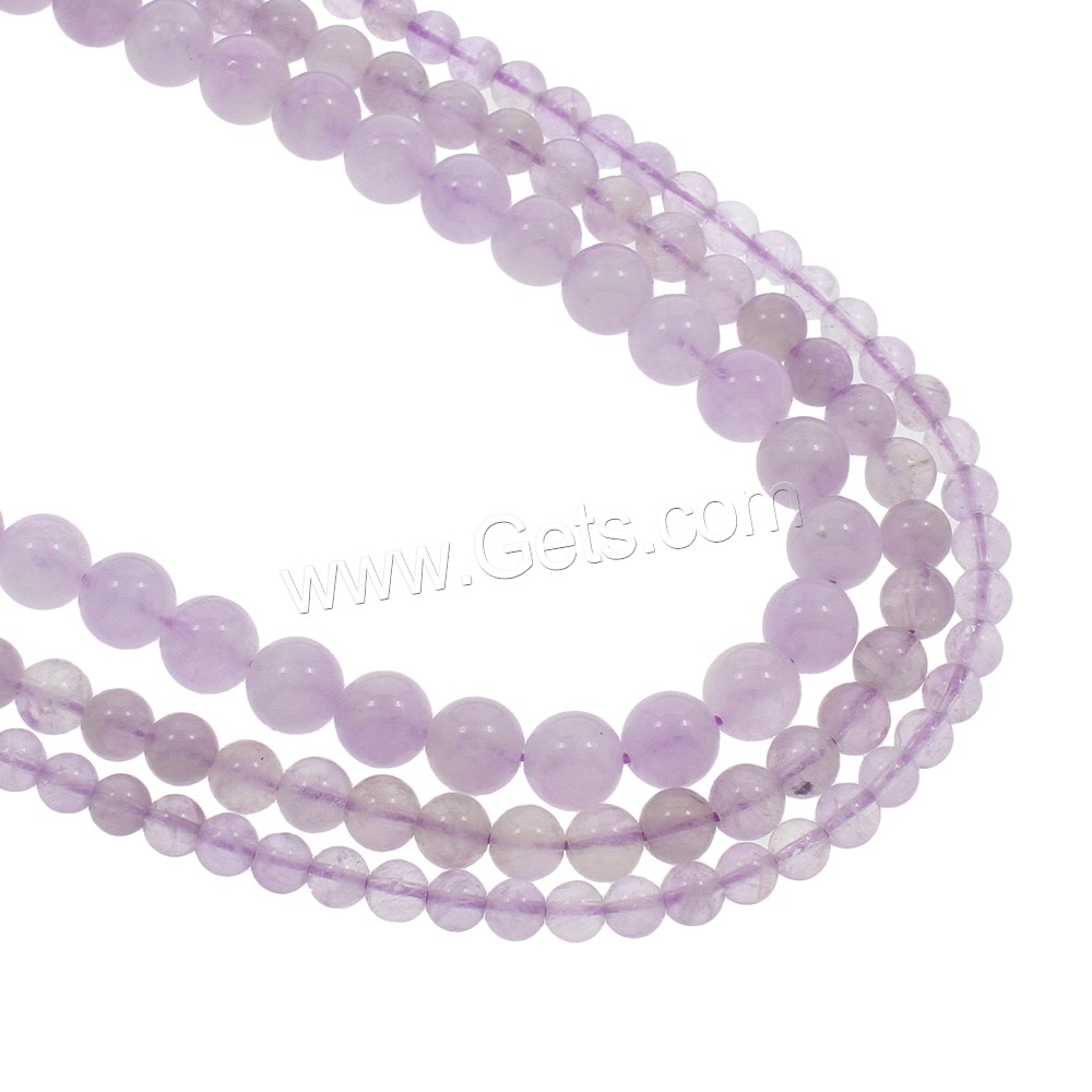 Purple Chalcedony Bead, Round, natural, different size for choice, Hole:Approx 1mm, Length:Approx 15.5 Inch, Sold By Strand