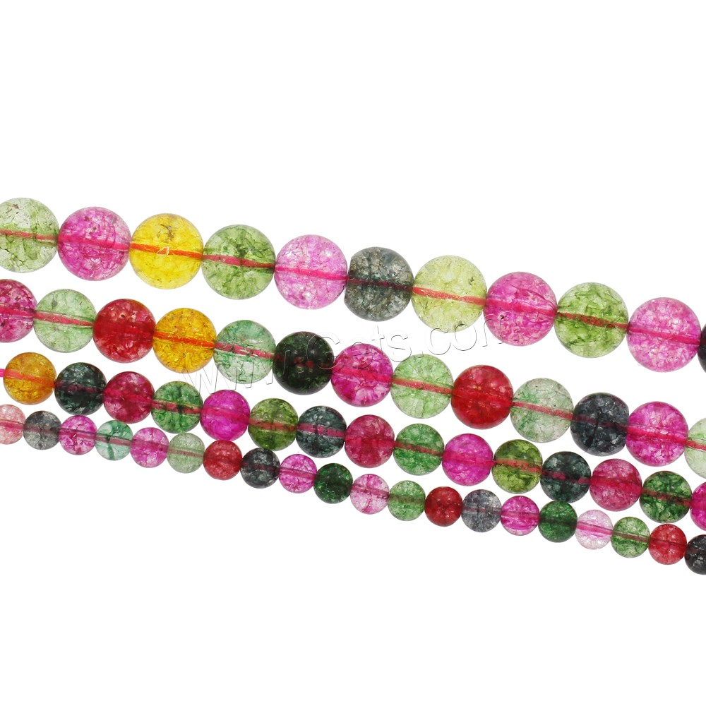Natural Tourmaline Beads, Synthetic Tourmaline, Round, October Birthstone & different size for choice, Hole:Approx 1mm, Length:Approx 15.5 Inch, Sold By Strand