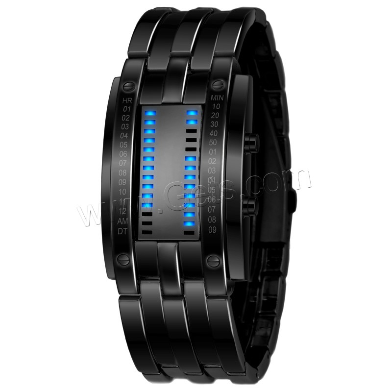 SKmei®  Unisex Jewelry Watch, Zinc Alloy, plated, different length for choice & LED & waterproof, more colors for choice, Sold By PC