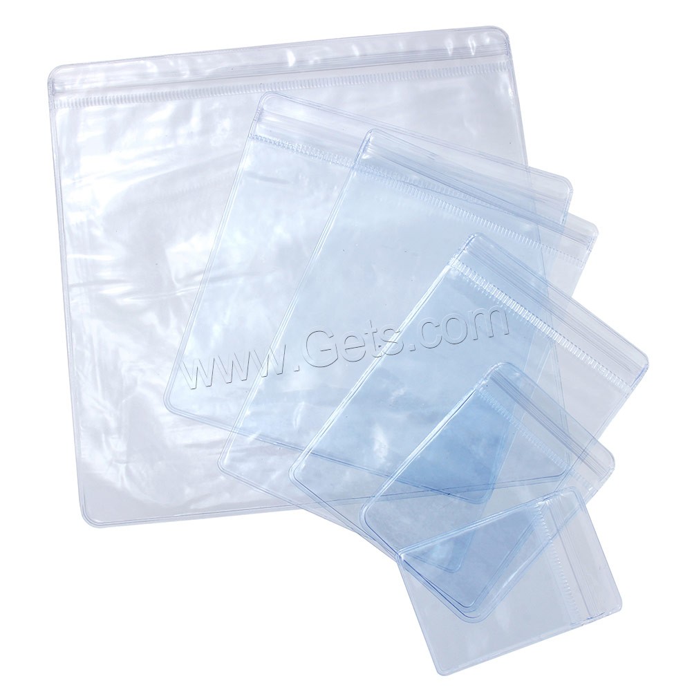Sac à fermeture à glissière, plastique, normes différentes pour le choix, bleu, 100PC/sac, Vendu par sac