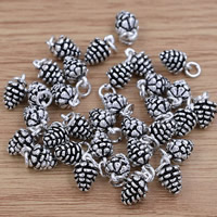 Brass Jewelry Pendants, Pinecone, antique silver color plated, lead & cadmium free, 12mm Approx 3mm 