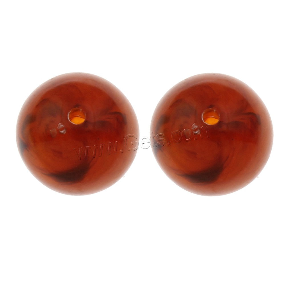 Acrylic Jewelry Beads, Round, different size for choice, more colors for choice, Hole:Approx 1-2mm, Sold By Bag