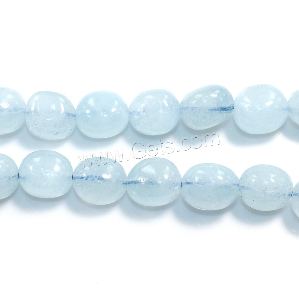 Aquamarine Beads, Nuggets, natural, March Birthstone & different size for choice, Hole:Approx 0.5-1mm, Length:Approx 15 Inch, Sold By Strand