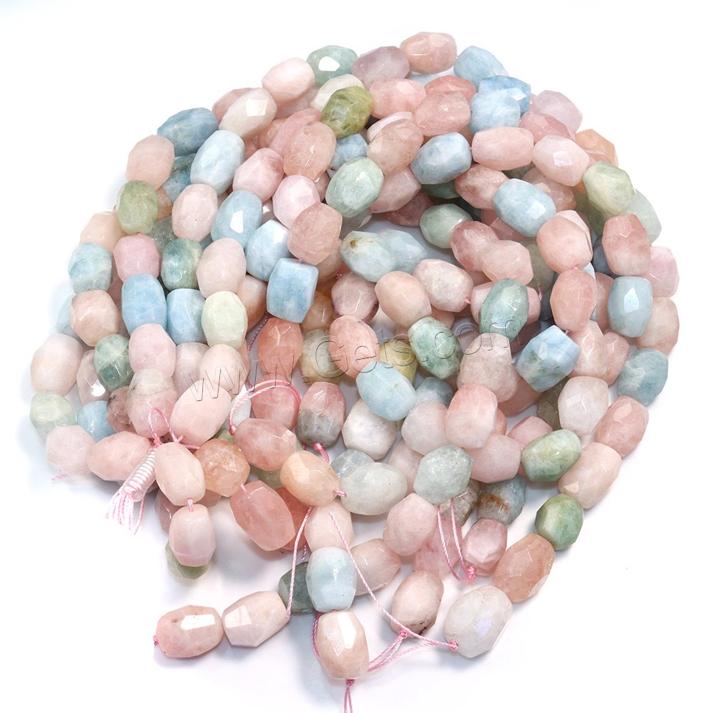 Morganit Perlen, Klumpen, natürlich, verschiedene Größen vorhanden & facettierte, Bohrung:ca. 0.5-1mm, Länge:ca. 15 ZollInch, verkauft von Strang