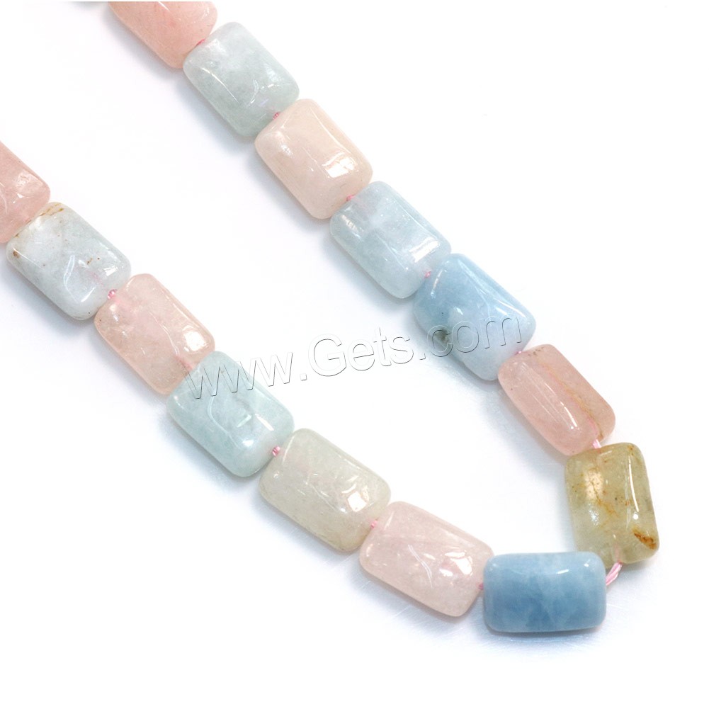 Morganite Beads, Rectangle, natural, different size for choice, Hole:Approx 0.5-1mm, Length:Approx 15 Inch, Sold By Strand
