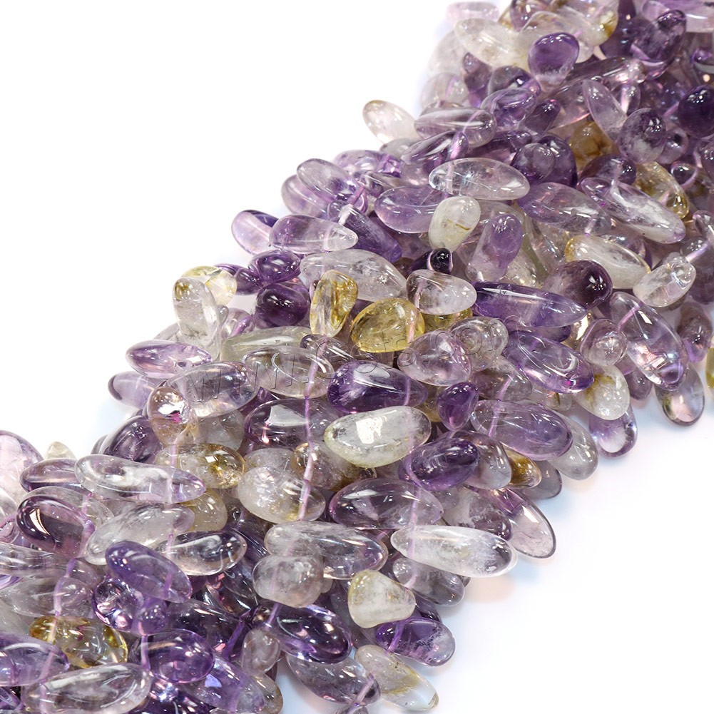 Natural Ametrine Beads, different size for choice, Hole:Approx 0.5-1mm, Length:Approx 15 Inch, Sold By Strand