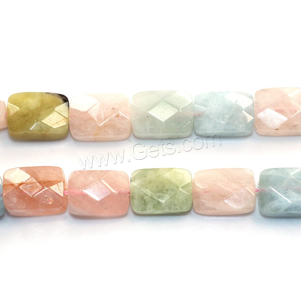 Morganite Beads, Rectangle, natural, different size for choice & faceted, Hole:Approx 0.5-1mm, Length:Approx 15 Inch, Sold By Strand