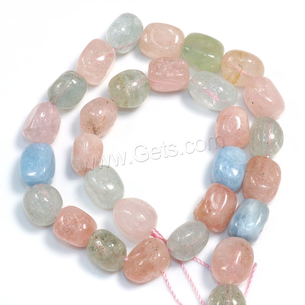 Morganite Beads, Nuggets, natural, different size for choice, Hole:Approx 0.5-1mm, Length:Approx 15 Inch, Sold By Strand