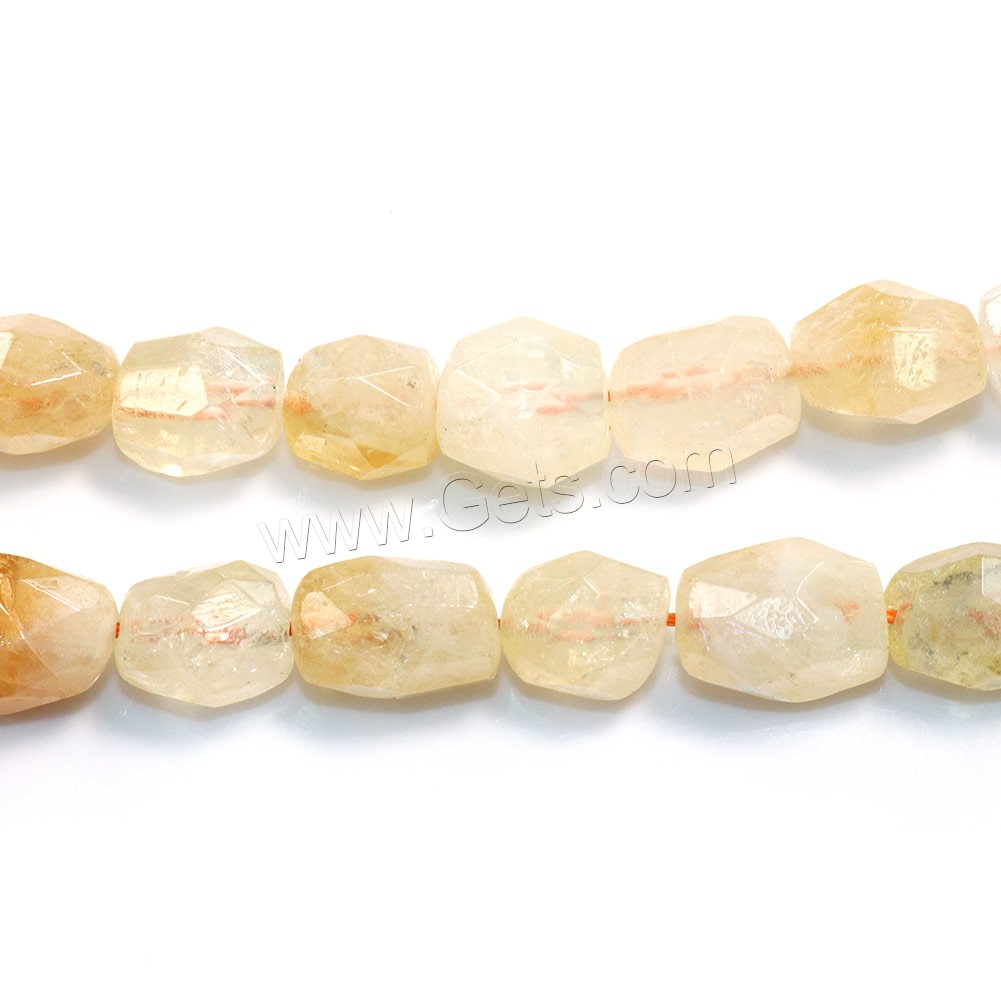 Natural Citrine Beads, Nuggets, November Birthstone & different size for choice & faceted, Hole:Approx 0.5-1mm, Length:Approx 15 Inch, Sold By Strand