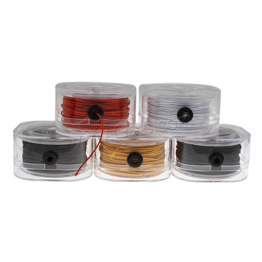 Plastic Cord, Elastic Thread, with plastic spool, different size for choice, more colors for choice, Approx 20Yard/Spool, Sold By Spool