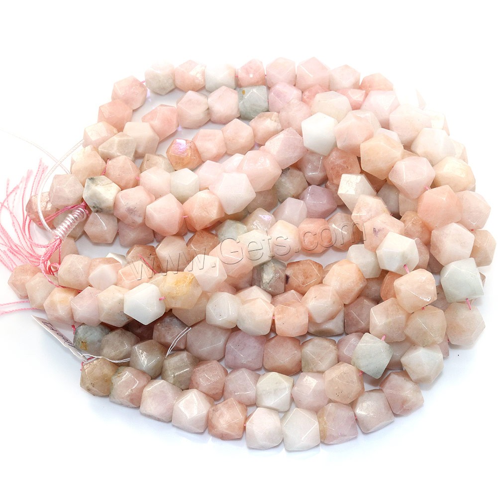 Morganit Perlen, natürlich, verschiedene Größen vorhanden & facettierte, Bohrung:ca. 0.5-1mm, Länge:ca. 16 ZollInch, verkauft von Strang