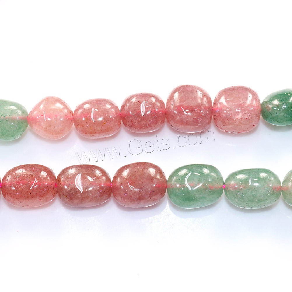 Strawberry Quartz Beads, Nuggets, natural, different size for choice, Hole:Approx 0.5-1mm, Length:Approx 16 Inch, Sold By Strand