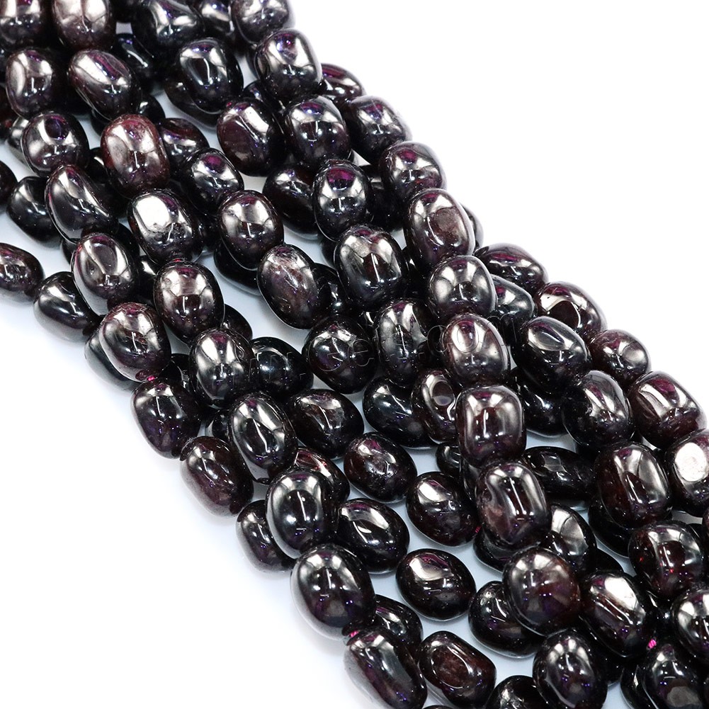 Natural Garnet Beads, Nuggets, different size for choice, Hole:Approx 0.5-1mm, Length:Approx 16 Inch, Sold By Strand