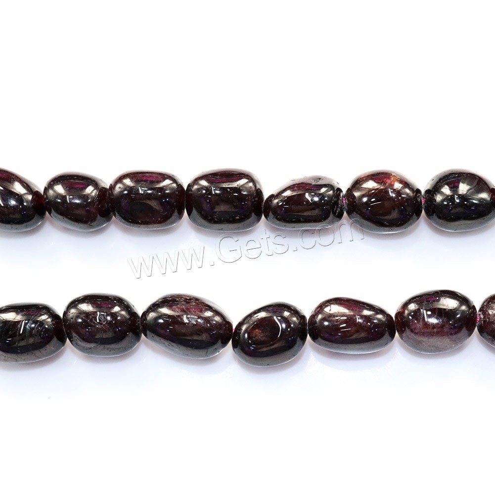 Natural Garnet Beads, Nuggets, different size for choice, Hole:Approx 0.5-1mm, Length:Approx 16 Inch, Sold By Strand