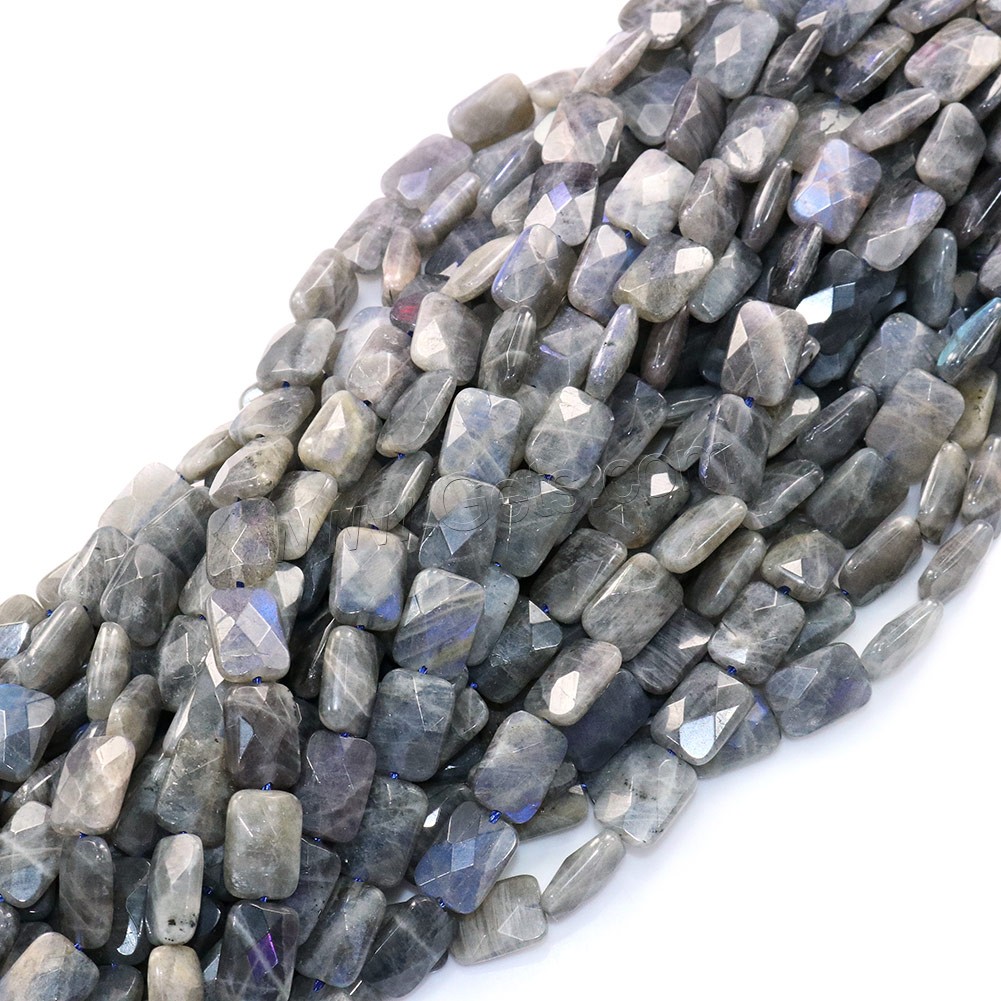 Labradorite Beads, Rectangle, natural, different size for choice & faceted, Hole:Approx 0.5-1mm, Length:Approx 16 Inch, Sold By Strand