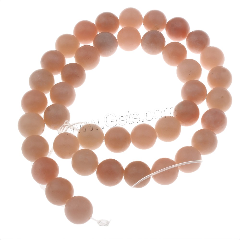 Roten Opal Perle, rund, verschiedene Größen vorhanden, Bohrung:ca. 1mm, Länge:ca. 15 ZollInch, verkauft von Strang