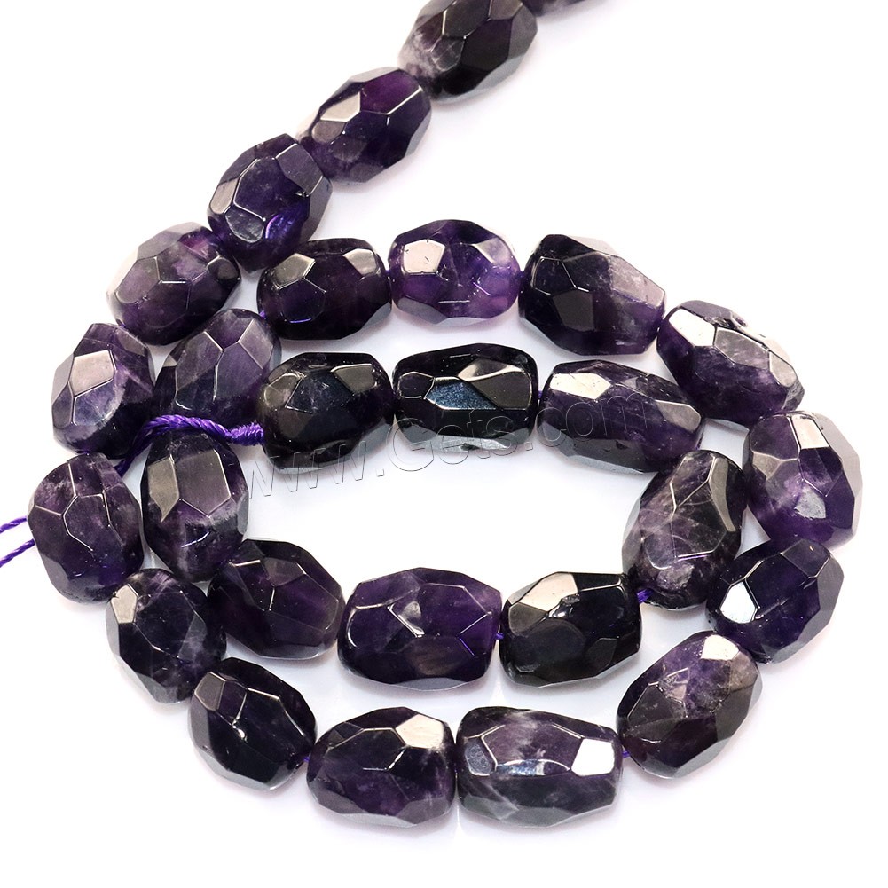Natural Amethyst Beads, Nuggets, February Birthstone & different size for choice & faceted, Hole:Approx 0.5-1mm, Length:Approx 16 Inch, Sold By Strand