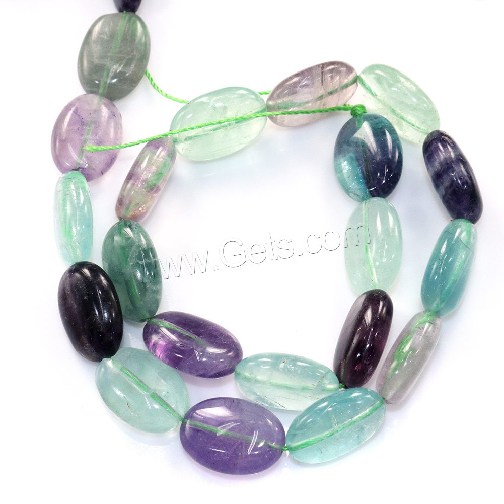 Fluorite Beads, Natural Fluorite, Flat Oval, different size for choice, Hole:Approx 0.5-1mm, Length:Approx 16 Inch, Sold By Strand