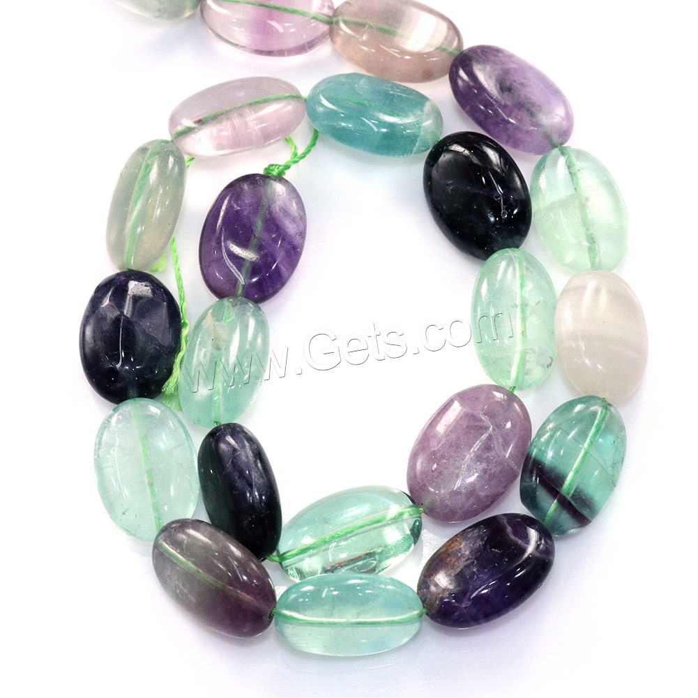 Fluorite Beads, Natural Fluorite, Flat Oval, different size for choice, Hole:Approx 0.5-1mm, Length:Approx 16 Inch, Sold By Strand