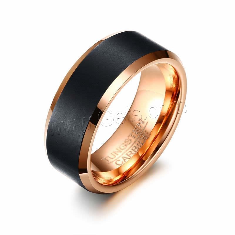 Men Tungsten Steel Ring in Bulk, plated, different size for choice & for man, 8mm, Sold By PC