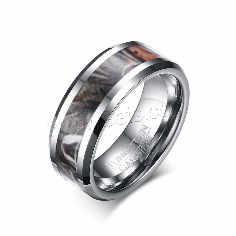 Men Tungsten Steel Ring in Bulk, with Resin, different size for choice & for man, original color, 8mm, Sold By PC
