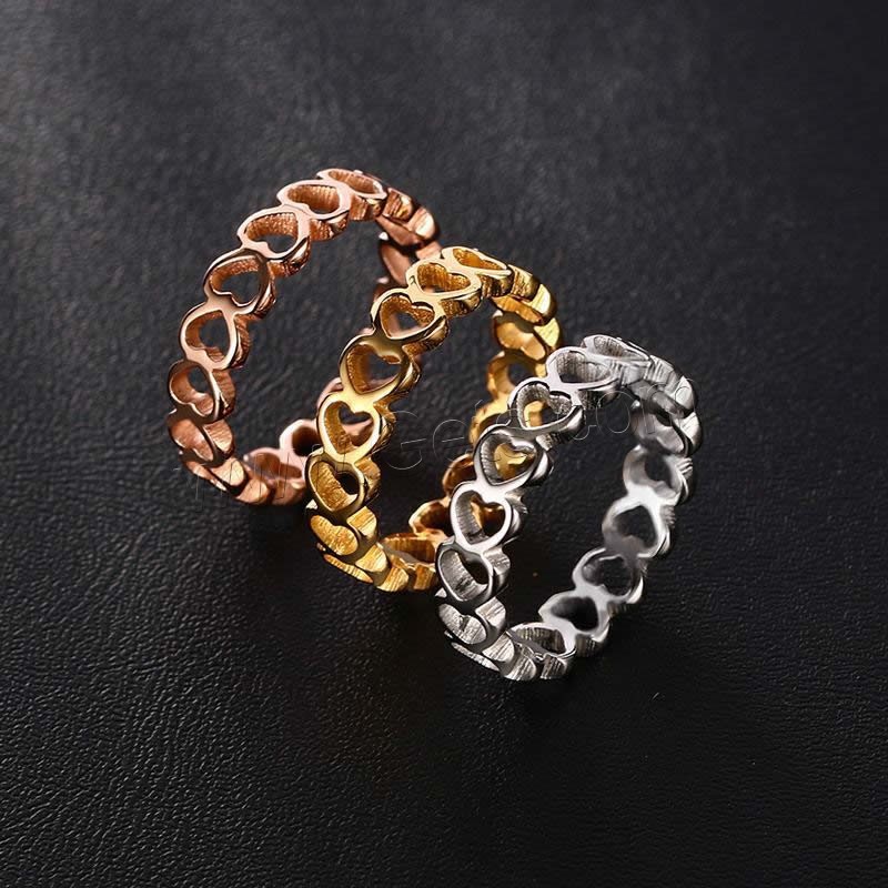Titanium Steel Finger Ring, plated, different size for choice & for woman, more colors for choice, 4.7mm, Sold By PC
