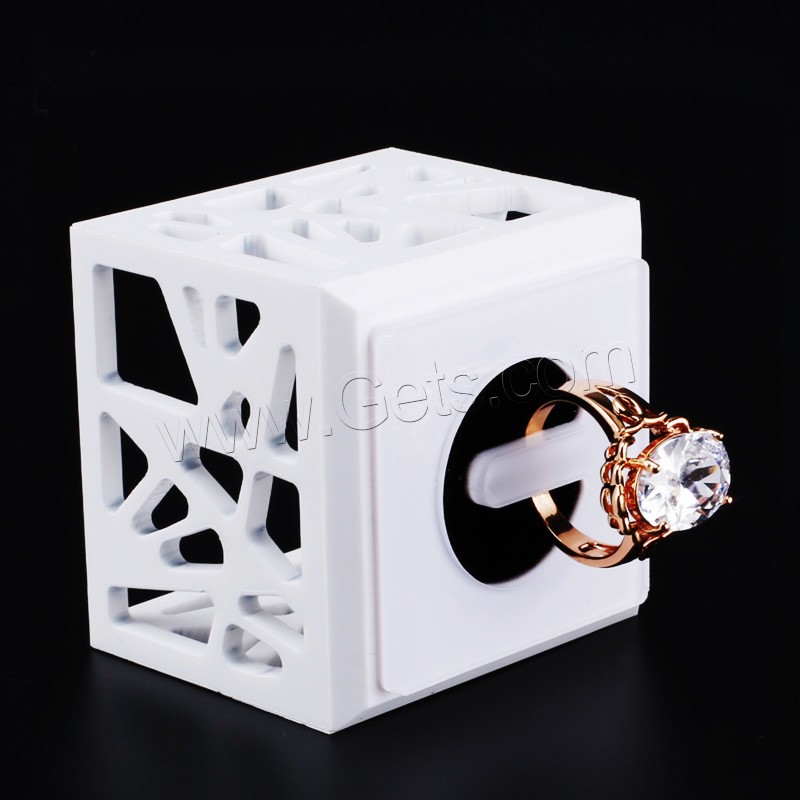 Acrylic Ring Display , Rectangle, different size for choice & hollow, white, Sold By PC