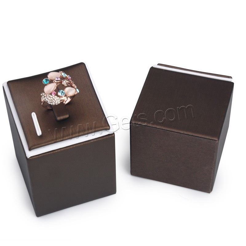 Leather Ring Display, PU Leather, with Cardboard & Velveteen, Rectangle, different materials for choice & different size for choice, Sold By PC