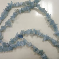Aquamarine Beads, Nuggets, March Birthstone Approx 36 Inch [