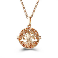 Pregnant Ball Locket Pendant, Brass, Tree, plated, tree of life design & hollow lead & cadmium free, 20mm-30mm Approx 2-4mm 