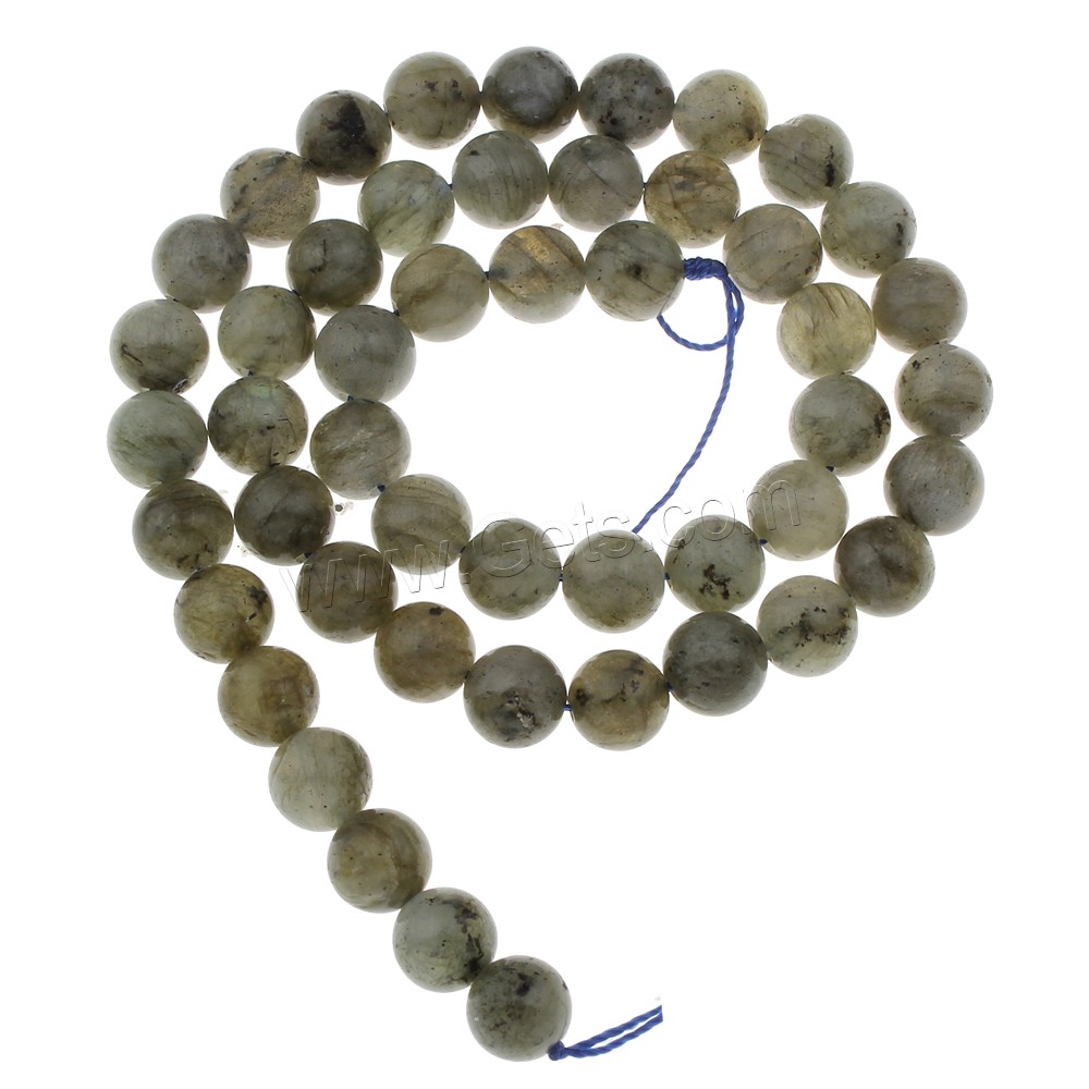 Perles en labradorite, Rond, normes différentes pour le choix, Trou:Environ 1mm, Longueur:Environ 15 pouce, Vendu par brin