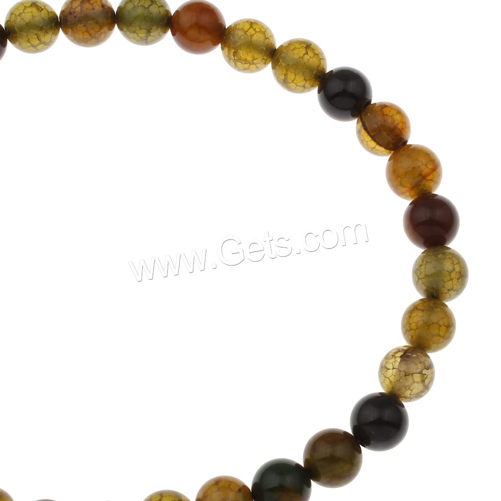 Natural Dragon Veins Agate Beads, Round, different size for choice, Hole:Approx 1mm, Length:Approx 15 Inch, Sold By Strand