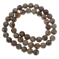Natural Tibetan Agate Dzi Beads, Maifan Stone, Round Approx 1mm Approx 15 Inch 