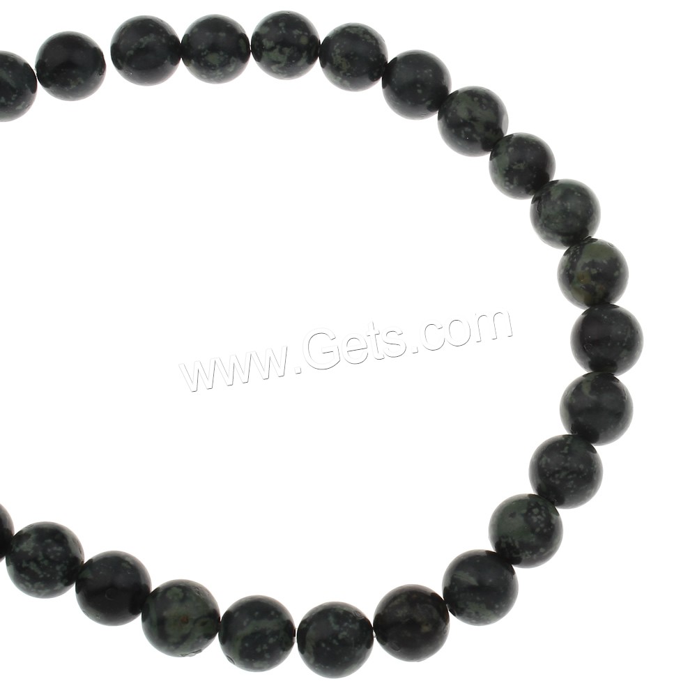 Russian Serpentine Beads, Round, different size for choice, Hole:Approx 1mm, Length:Approx 15 Inch, Sold By Strand