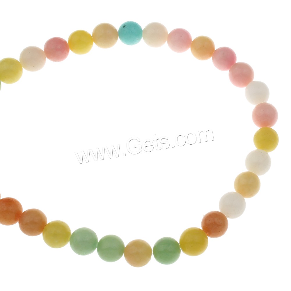 Dyed Marble Beads, Round, different size for choice, Hole:Approx 1mm, Length:Approx 15 Inch, Sold By Strand