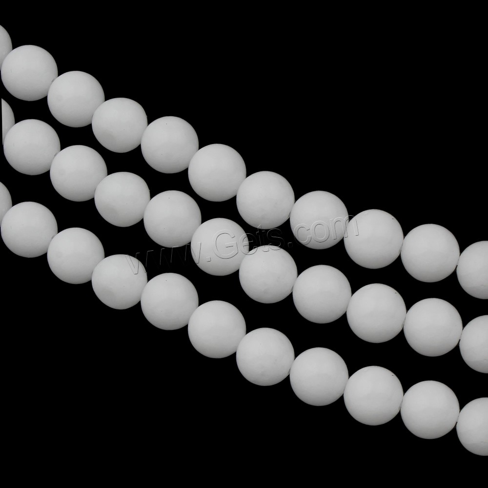 Perles en marbre naturel, marbre de naturel, Rond, normes différentes pour le choix, Trou:Environ 1mm, Longueur:Environ 15 pouce, Vendu par brin