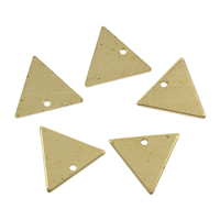 Brass Jewelry Pendants, Triangle original color, nickel, lead & cadmium free Approx 1.5mm 