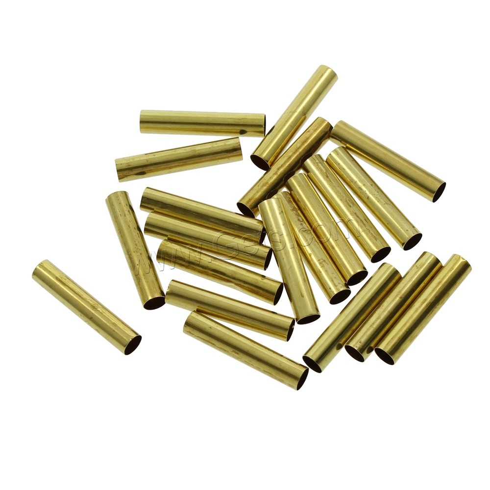 Brass Straight Tube, different size for choice, original color, nickel, lead & cadmium free, 1000PCs/Bag, Sold By Bag