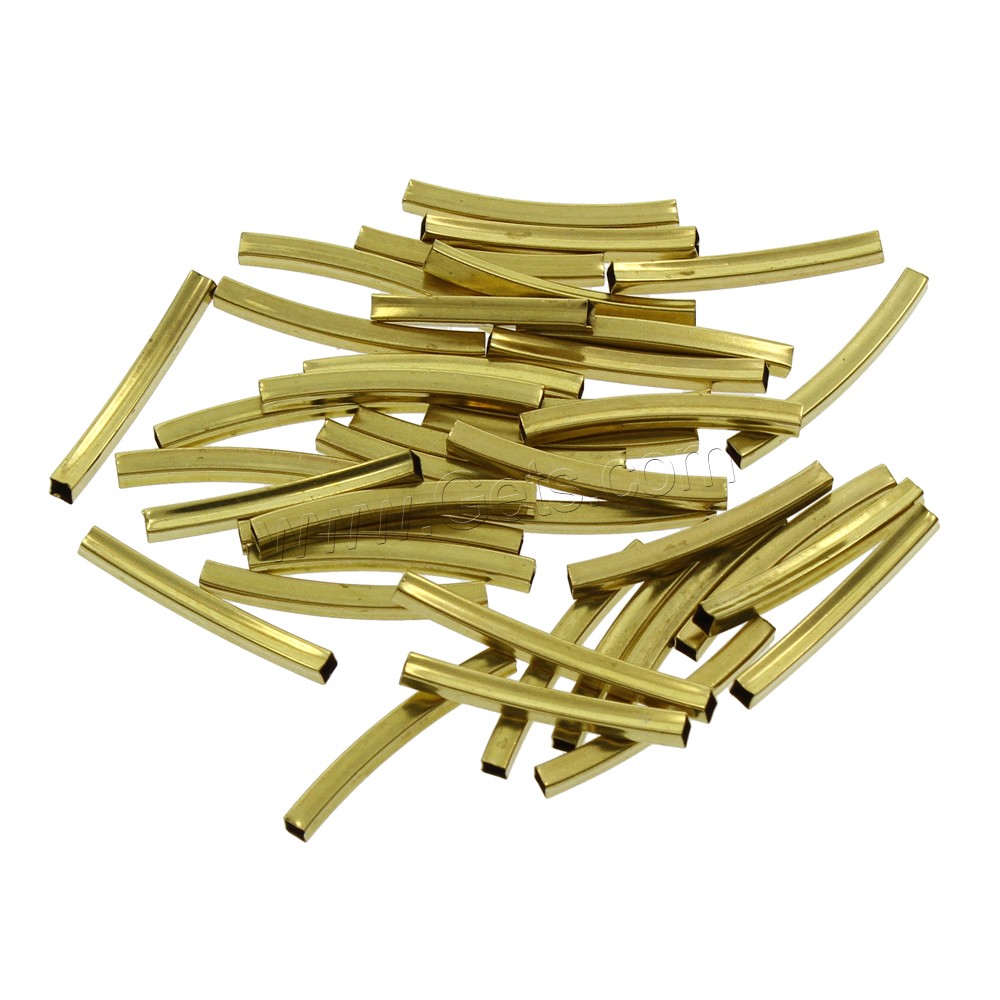 Brass Tube Beads, different size for choice, original color, nickel, lead & cadmium free, 1000PCs/Bag, Sold By Bag