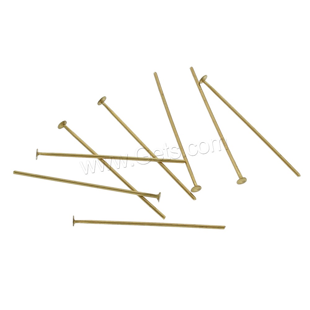 Brass Eyepin, different size for choice, original color, nickel, lead & cadmium free, 500G/Bag, Sold By Bag