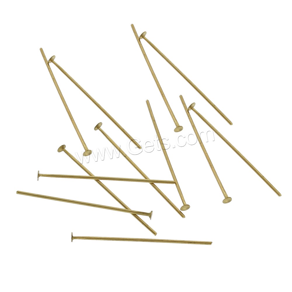 Brass Eyepin, different size for choice, original color, nickel, lead & cadmium free, 500G/Bag, Sold By Bag