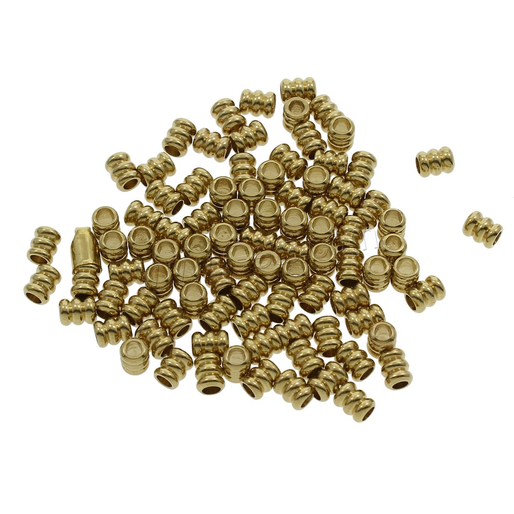 Brass End Cap, different size for choice, original color, nickel, lead & cadmium free, Hole:Approx 2mm, 1000PCs/Bag, Sold By Bag