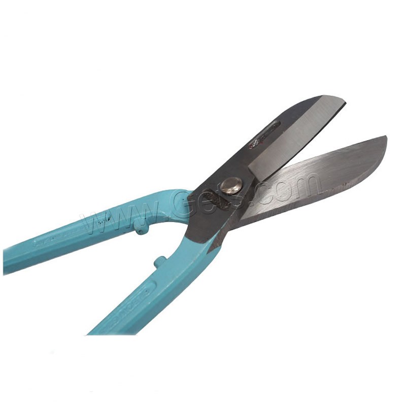 Scissors, Stainless Steel, painted, different size for choice, light blue, 10PCs/Bag, Sold By Bag