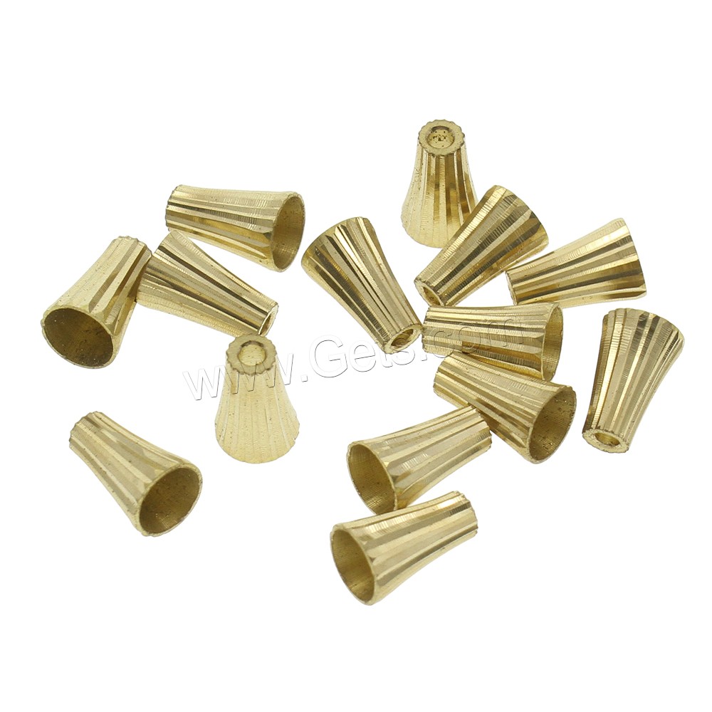 Brass End Cap, plated, different size for choice, original color, 1000PCs/Bag, Sold By Bag