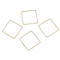 Anillo de cobre amarillo de vinculación, metal, Cuadrado, diverso tamaño para la opción, color original, libre de níquel, plomo & cadmio, 1000PCs/Bolsa, Vendido por Bolsa