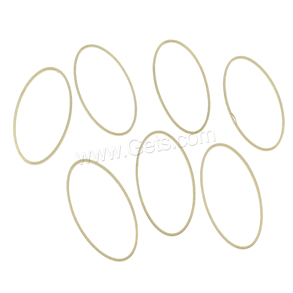 Brass Linking Ring, Flat Oval, plated, different size for choice, more colors for choice, nickel, lead & cadmium free, 1000PCs/Bag, Sold By Bag