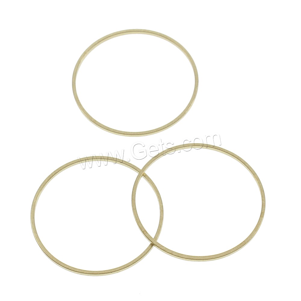 Brass Linking Ring, Donut, different size for choice, original color, nickel, lead & cadmium free, Inner Diameter:Approx 7mm, 64mm, 1000PCs/Bag, Sold By Bag