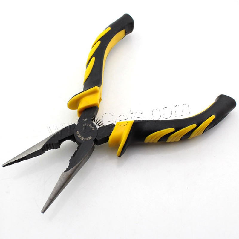 Chain Nose Plier, Stainless Steel, with Plastic, black ionic, different size for choice, 30PCs/Bag, Sold By Bag