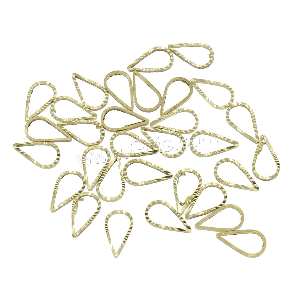 Brass Linking Ring, Teardrop, different size for choice, original color, nickel, lead & cadmium free, 1000PCs/Bag, Sold By Bag